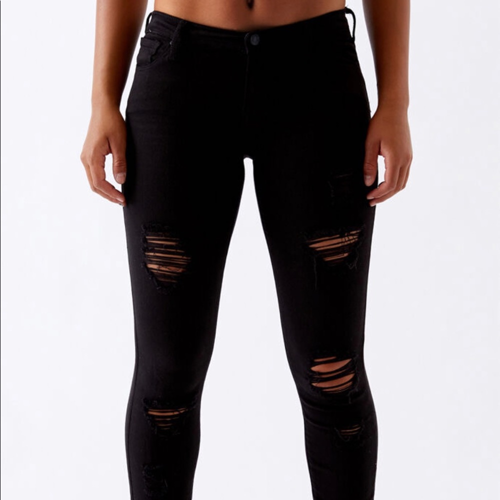 Pacsun black super stretch jegging